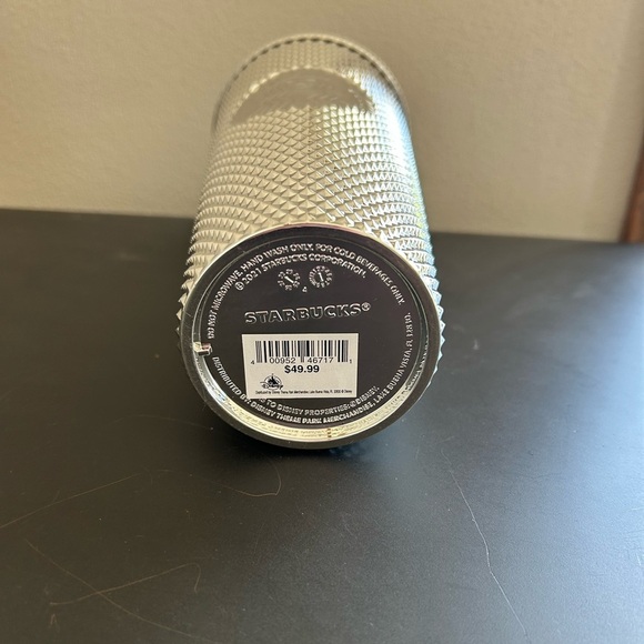 Starbucks Mickey Mouse Disney 100 Walt Disney World Silver Textured Tumbler NWT - Picture 6 of 7